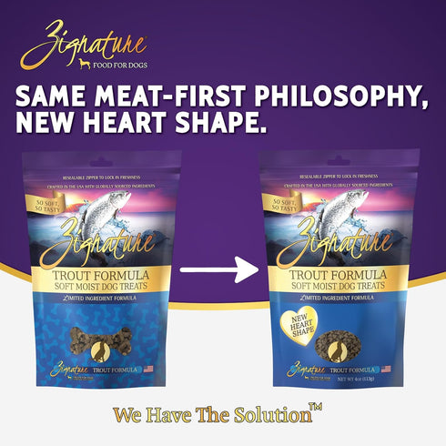 Zignature Trout Soft Moist Treats for Dogs...