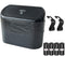 Kitbest Car Trash Can Bin with Lid, 60 pcs Trash Bags and 2 pcs Car Hooks. Mini Car Garbage Can, Dustbin Can Organizer Storage for Front Back Seat...