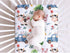 Farm Animal Baby Crib Sheets for Standard Crib Toddler Mattress Sheets Sheep Cow Pig Neutral Fitted Crib Sheet Toddler Bed Sheet Stretchy Portable...