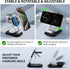 3 in 1 Magnetic Wireless Chargers for iPhone Devices,Fast Foldable Mag-Safe Charger Stand with Night Light for iPhone 15/14/13/12 Series,iWatch Ul...
