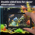 Fighting Fish Training Mirror, Double-Sided Fish Fighting Mirror, Fighting Fish Toys with Suction Cups, Used for Training Fighting Fish, Brontosau...