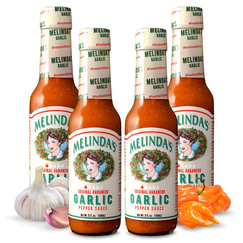 Melinda’s Garlic Habanero Hot Sauce - Gourmet Garlic Hot Sauce - Spicy Garlic Sauce Made with Habanero Peppers, Garlic, Carrots, & Onion - Keto, K...