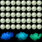 200 Pcs Luminous Solar Stone Beads Shiny Stone Glow in The Dark Glowing Loose Bead Round 8mm Blue Green Mixed with Hole for DIY Jewelry Making Bra...