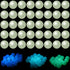200 Pcs Luminous Solar Stone Beads Shiny Stone Glow in The Dark Glowing Loose Bead Round 8mm Blue Green Mixed with Hole for DIY Jewelry Making Bra...