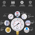 0-30 Psi Pressure Gauge, Glycerin Filled, Water Pressure Gauge, 2-1/2" Dial,1/4"NPT Lower Mount, Stainless Steel Case, for Pneumatic Regulator Air...