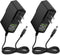 Facmogu 2 Pack DC 5V 2A Power Adapter, AC 100-240V to DC 5V 2A 10W Power Supply Transformers, 5.5 x 2.5mm Jack Also Compatible with 5.5x2.1mm Sock...