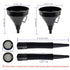 Flex Funnel - Wide Mouth Flexible Funnel with Handle, Multi-Functional Large Plastic Automotive Funnels for Cars and Motorcycles, Engine Oil, Liqu...