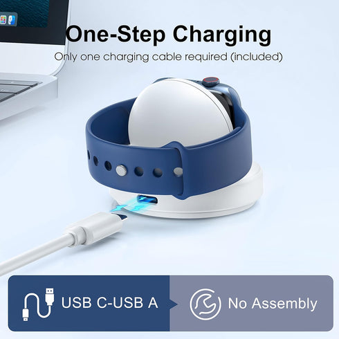 Charging Stand for Apple Watch, Magnetic Wireless Portable Watch Charger Stand with Charging Cord&Adapter Compatible with iWatch Series 9 8 7 SE 6...