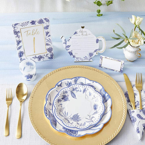 Kate Aspen Blue Willow (1-25) Wedding Table Numbers, One Size (28537NA), Wedding Decorations, Seat Assignments, Table Decor...