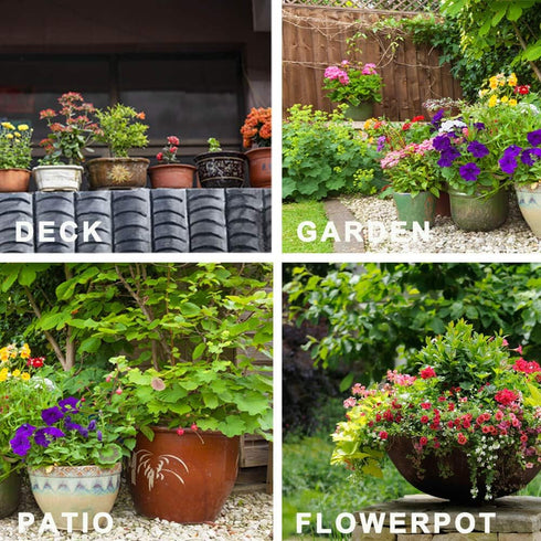 vensovo Planter, 1 Inch Plant Pot Feet for Outdoor Planters - 32 Pack, Rubber Pot Risers Elevate up 1/2 inch, Plant Stand for Medium and Small Pot...