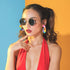 6 Pairs Rattan Earrings for Women Bohemian Statement Earrings Hoop Drop Earring for Women...