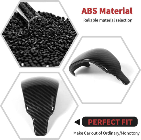RT-TCZ Carbon Fiber Gear Shift Knob Cover Trim Decorative Interior Accessories for Jeep Grand Cherokee 2017-2020...