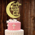 Love You To The Moon and Back Cake Topper - Gold Glitter Cake Decoration for Wedding Party...