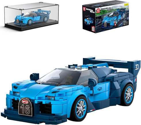 Mould King Speed Champion Car Vision GT Models Building Toys with Display Case, 27001 Model Car Kits Building Blocks, Toy Car Building Sets, Race ...
