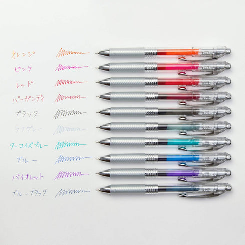 Pentel BLN74TL-10 EnerGel Ink Ballpoint Pen, 0.02 inches (0.4 mm), 10 Colors...