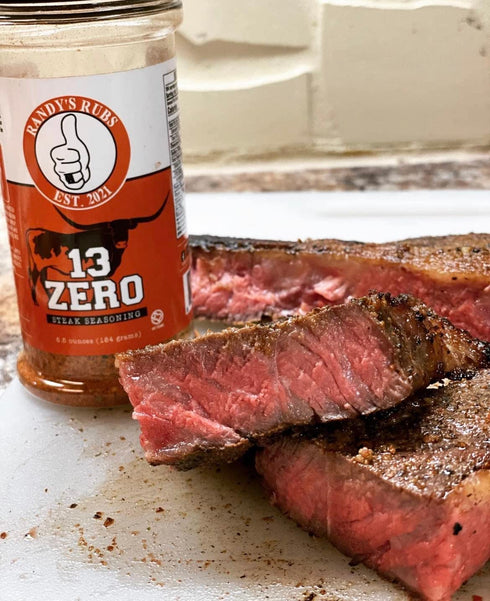 Randy's Rubs Seasoning 13ZERO Steak Seasoning SUGAR FREE and NON-DAIRY IT DONT SUCK Y'ALL! (One 5.5 Ounce Shaker)...
