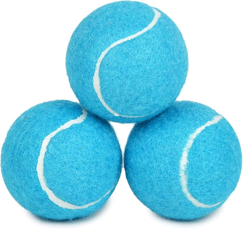 PrimePets Tennis Balls for Dogs, 2.5 Inch Squeaky Dog Toys, Interactive Pet Dog Toy Balls for Medium, Large Dogs, Squeaky Tennis Balls for Dogs...