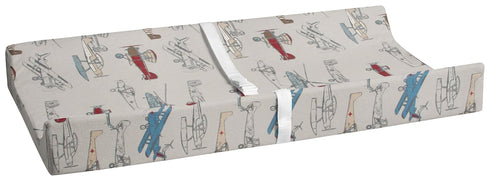 Fly-by Diaper Changing Pad, Grey Cover-Airplane Print...
