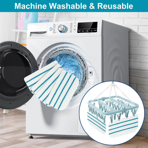 8 Pack Steam Mop Pads Replacement Compatible with Black+Decker Steam Mop SM1600, SM1610, SM1620, HSM13E1, HSMC1300FX, HSMC1321, HSMC1361SG SMP20 B...