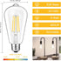 Svater Vintage LED Edison Bulbs, 6W Equivalent 60W, High Brightness Neutral White 4000K, ST58 Antique LED Filament Bulbs with 85+ CRI, E26 Medium ...