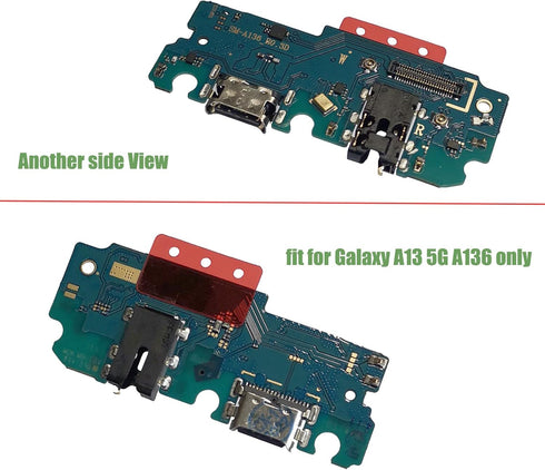 A136 Charging Port Replacement Charger Port Dock Board Parts for Samsung Galaxy A13 A136 5G 6.5 Inch (not fit for A13 4G A135 Version)...