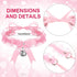 3 Pieces Punk Lace Chokers Gothic Lace Bowknot Choker Necklaces with Bells Stretch Collar Chokers Ribbon Necklaces for Women...