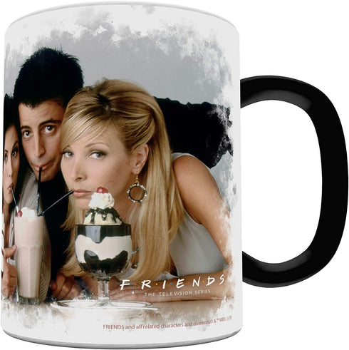 Morphing Mugs Friends the Television Show - The One with the Milkshakes - One 11 oz Color Changing Heat Sensitive Ceramic Mug – Image Revealed Whe...