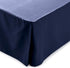 Linenspa 14 Inch Wrinkle and Fade Resistant-Machine Washable-Easy Use Pleated Microfiber Bed Skirt, Full, Navy...