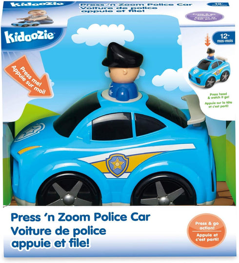 Kidoozie Press ‘n Zoom Police Car - Developmental Activity Toy for Toddlers Ages 12 Months and Older - Great for Fine Motor Skills and Visual Deve...