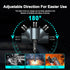 Car Charger 100W Super Fast Charging, 4-in-1 Retractable Car Charger, 180° Adjustable USB Car Charger, Car Charger Adapter with Voltage Display fo...