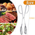 2 Pack Serving Tongs Buffet Tongs for Kitchen Cooking 10 Inch Stainless Steel Salad Tongs Serving Utensils for Wedding Party Catering (Silver)...