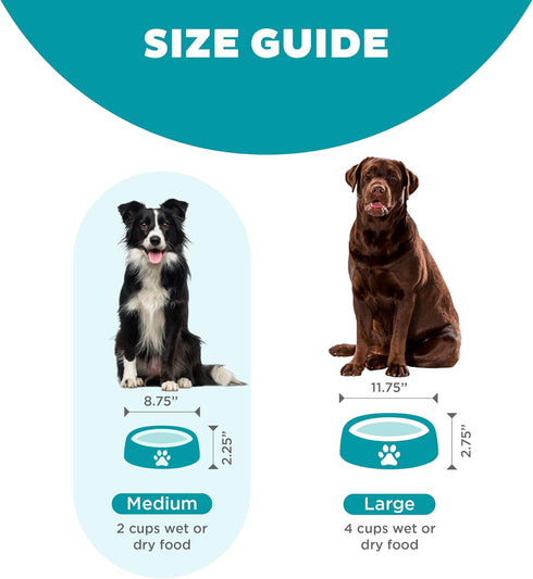 Outward Hound Fun Feeder Slo Bowl, Slow Feeder Dog Bowl, Medium/Mini, Turquoise...