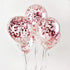 Rose Gold Confetti Balloons, 25 Pcs Thickened 12 Inch Clear Latex Balloon with Confetti Inside for Graduation Decorations Engagement Bridal Shower...
