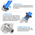 TAILONZ PNEUMATIC Male Straight 4mm Tube OD x M6 Thread Push to Connect Fittings PC4-M6 (Pack of 2)...