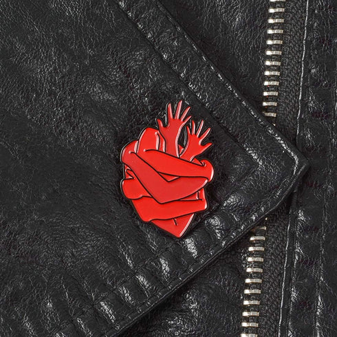 Enamel Pins for Backpacks Heart Pin Funny Enamel Lapel Brooch Pin Badge for Men and Women Cardiac Cute Aesthetic Pin for Hat Bag...