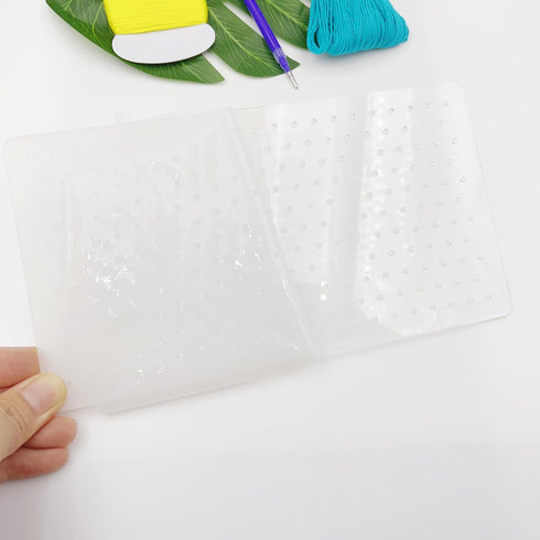 Clear Acrylic Sashiko Stencil, Sashiko Embroidery Pattern for Hand Quilting and Embroidery (Pattern C)...