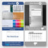Clever Clean Non-Magnetic Dry Erase Calendar for Fridge, Reusable Calendar with 6 Dry Erase Markers, Whiteboard Calendar Sticks to Any Smooth Surf...