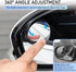 2 PCS Car Side Rearview Mirror Rain Eyebrow Blind Spot Mirror, Carbon Fiber Two-in-one Rain Reflective Protector, 360 Drgree Adjustable Reversingr...