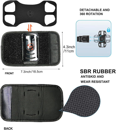 Detachable Phone Holder for Backpack Strap, Backpack Strap Mount for Smartphones,Backpack Strap Phone Holder......