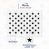 50 Stars Stencil Template - Reusable 4th of July Stencil of American Flag 50 Stars Pattern Stencil for Independence Day Decorations Painting Wood ...