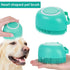 Dog Cat Bath Brush Comb Silicone Pet Grooming Brush Bath Shampoo Massage Dispenser Shower Brush For Short Long Haired Dogs And Cats(heart blue)...