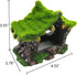 Aquarium Decoration House Resin Hollow Hideout House, Fish Tank Accessories Cave Ornament Tank Small Fish Hideaway with Moss...