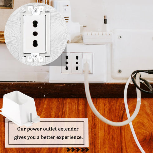 8pcs BE1-2 Electrical Outlet Box Extenders, 1 Gang/Single Gang Electric Box Extension with 16pcs Screws Power Switch Receptacles Accessories (Whit...