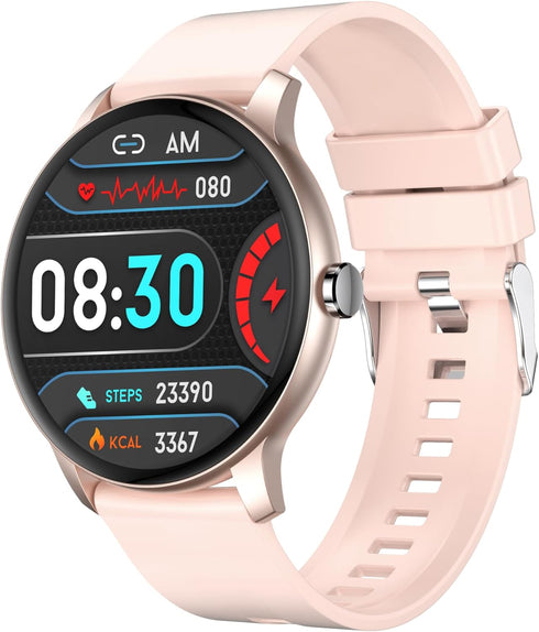 Smart Watch,1.3”Smartwatch for Women(Answer/Make Call), Fitness Tracker with 100+ Sport Modes, IP67 Waterproof, Heart Rate&Sleep Monitor, Activity...