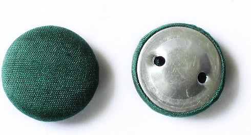 Round Handmade Buttons Dupion Fabric Covered 12 Button for Sewing Scrapbooking Clothes Craft...