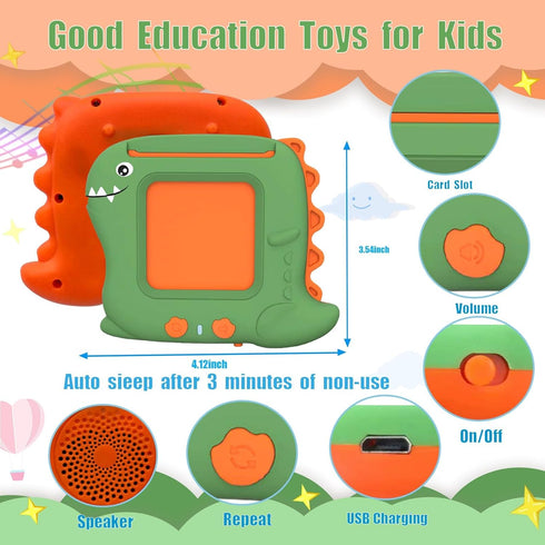 Pocket Speech Talking Flash Cards - 336 Sight Words Toddlers Montessori Audible Speech Buddy Early Learning Flashcards, Autism Sensory Toys Speech...