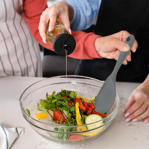 2Pcs Silicone Rice Paddle Spoon Rice Non Stick Rice Scooper Rice Spatula Heat Resistant Kitchen Serving Rice Spoon Paddle Large Rice Cooker Spoon ...