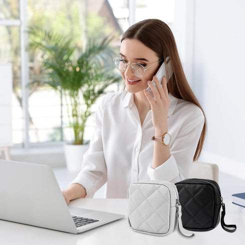 2 Pcs Sanitary Napkin Storage Bag,Period Bag, Period Pouch,Feminine Menstrual Pad Tampon Organizer,Portable Sanitary Pads Pouches First Period Kit...
