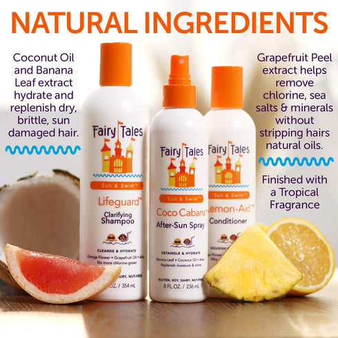 Fairy Tales Swimmer Conditioning Spray for Kids - 8 oz | Made with Natural Ingredients in the USA | Replenish and Restore from Chlorine and Salt D...