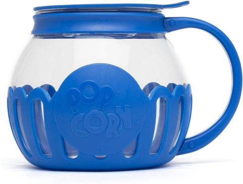 Ecolution Patented Micro-Pop Microwave Popcorn Popper with Temperature Safe Glass, 3-in-1 Lid Measures Kernels and Melts Butter, Made Without BPA,...